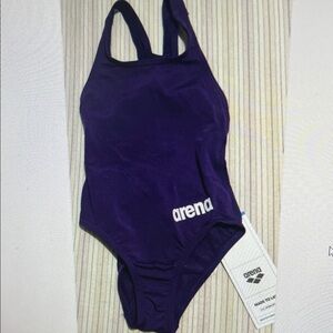 ARENA GIRL ONE PIECE SWIMSUIT PURPLE US SIZE (18) AUS SIZE (4-5)